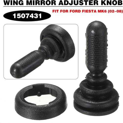 For Ford Fiesta MK6 02-08 1pc Black Car Auto Manual Wing Mirror Adjuster Knob 1507431 DIY Moulding Parts
