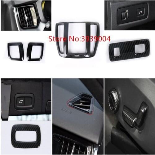 For Volvo XC60 2018 Carbon Fiber ABS Chrome Car All Kinds of Interior Accessories Cover Trims Car Styling Free Shipping