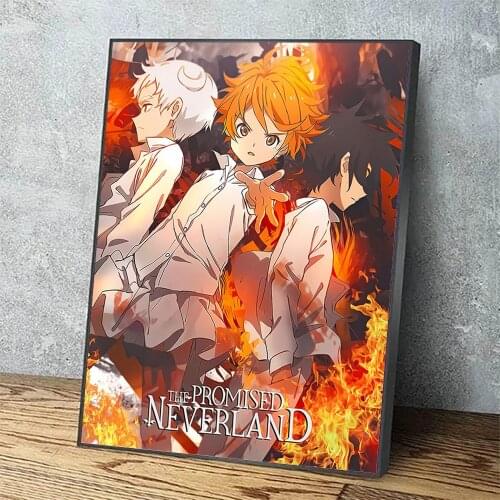 Home Decor Canvas Painting HD Printing Wall Art 1 Panel Promised Neverland Pictures Modular Artwork Poster For Living Room Frame
