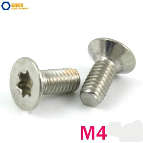 M4 304 Stainless Steel Torx Flat Head Machine Screw