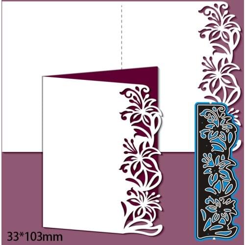 33*103mm FLOWERS LACE New Metal Cutting Dies for decor card DIY Scrapbooking stencil Paper Album template Dies