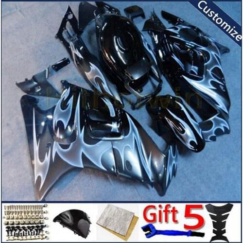 Custom ABS plastic Fairings hull For CBR600F3 1995 1996 CBR600 F3 95 96 motorcycle panels Body Kit silver flames