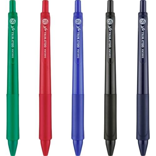 SAKURA XGBR105C Gelly Roll Gel Pens Ball Sign Pen 0.5mm Ballpoint Tip Pressable Triangle Holder Student Office Stationery