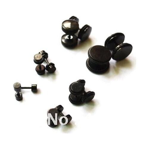 Barbell Earring Ear Piercing Mixed Sizes 100pcs/lot Ear Ring Body Piercing Jewelry Round 316l Stainless steel