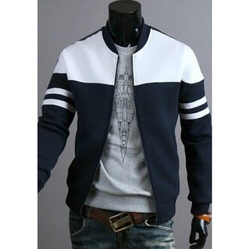 Spring Autumn Hoody Jackets Men Hoodies Sweatshirts Fashion Patchwork Stripe Slim Fit Hoodie Men Male Man Tracksuits Casual Full