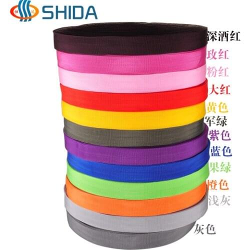 Hot Sale 5cm width 10yards Colorful Polypropylene Webbing Ribbon Tape for Bags&Apparel & Hand Made Sewing Accessories Belt