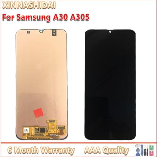 LCD Display For SAMSUNG Galaxy A30 A305/DS A305FN A305G A305GN A305YN LCD Display Touch Screen Assembly Replacement