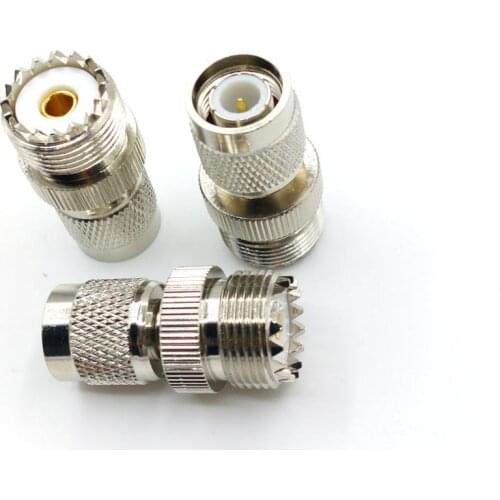 1PCS COPPER UHF Female Jack SO239 to Male TNC Plug Adapter CONNECTOR