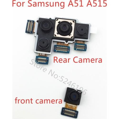 1pcs Back big Main Rear Camera front camera Module Flex Cable For Samsung Galaxy A51 A515 A515F Replacement of parts