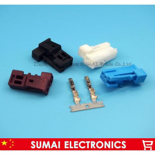 2 Pin female treble plug,auto sound tweeter horn plug,steering dial plug connector for Benz,Mercedes-Benz