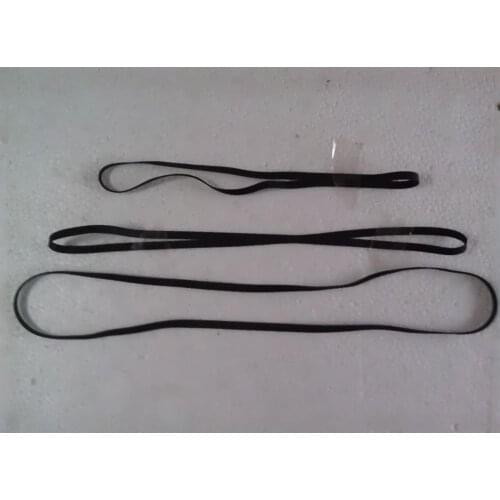 2pcs Fold Length:290-318mm Diameter:180-200mm Thickness:0.6mm Width:5mm Black Gum Record Player Drive Belt