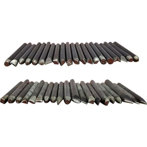 20 Pcs Steel Punches Flower Punch Stamp Set Jewelry Metal Craft Stamping Tools