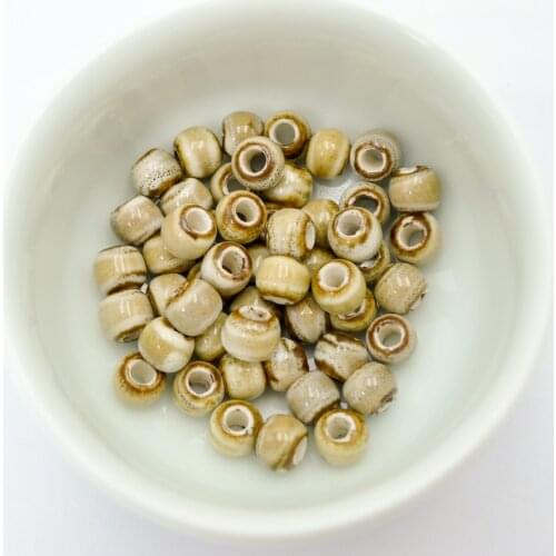 Jingdezhen Ceramic beads not silicone wholesale Procelain bead for jewelry making 6mm 50pieces/lot beads #A516B