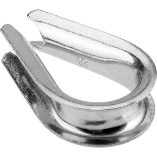 7/8 Inch Boat Wire Rope Cable Thimble Sleeves Stainless Steel M22 Wire Rope Thimbles Wirerope Clamps Crimping (Marine Hardware