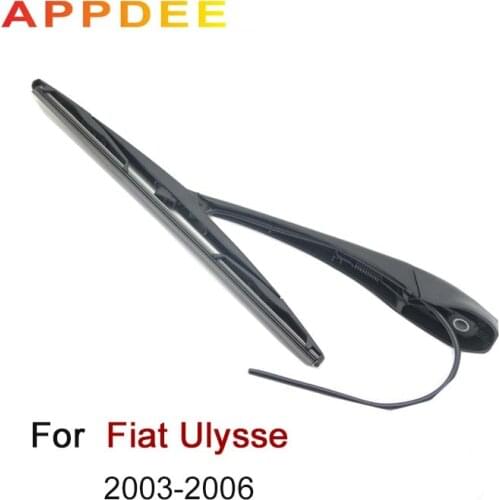 APPDEE Wiper 14" Rear Wiper Blade & Arm Set Kit For Fiat Ulysse 2003-2006 Windshield Windscreen Rear Window