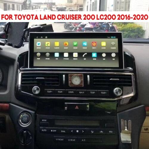 Android 10.0 2 Din Car Radio For TOYOTA LAND CRUISER 200 LC200 2016 2017 2018 2019 2020 GPS Navigation Stereo Multimedia Player