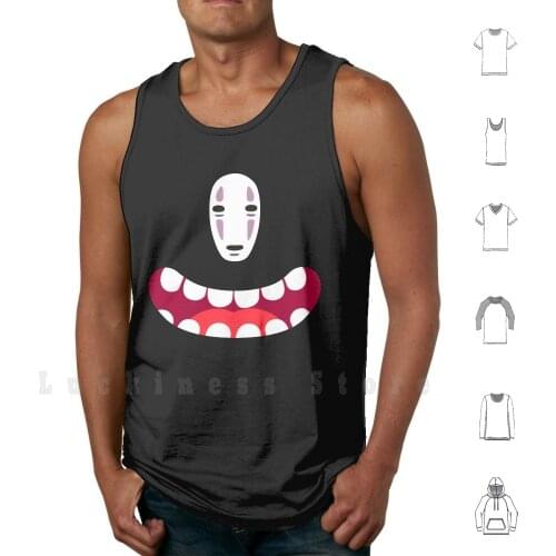 Spirited Away Fanart - Kaonashi tank tops vest sleeveless El Viaje De Chihiro Chihiro Kaonashi Anime Hayao