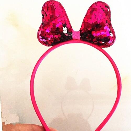 Big mickey Hairband sequins can flip Mickey Headband Kids' favorite Head band gift party hair accessories