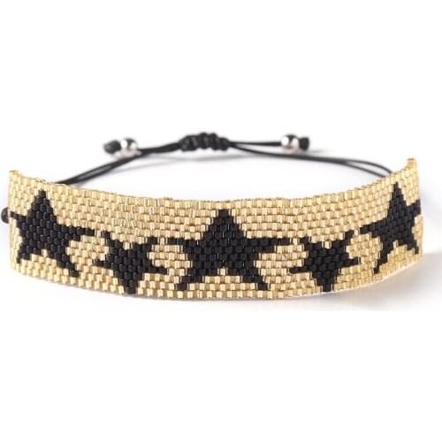 BLUESTAR Miyuki Bracelet MIYUKI Seed Beads Bracelets Star Hot sale pattern Jewelry woven Handmade jewelry accessories