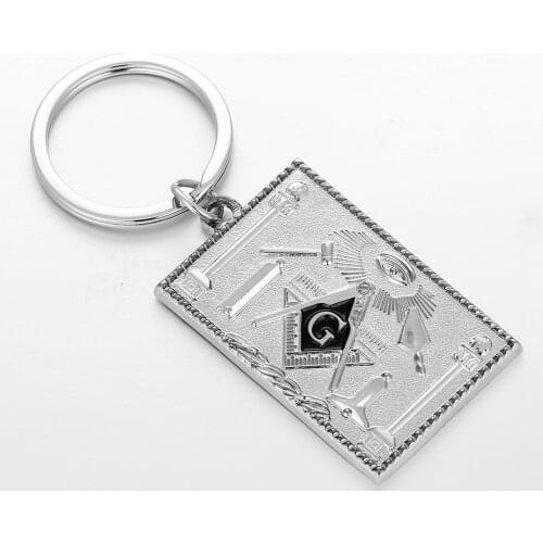 Keychain key ring keyring car motorcycle biker masonic emblem freemason