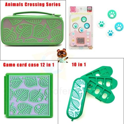 Nintend Switch Game Card Case Storage Bag Animals Crossing Cover Shell For Nintendo Switch Game Console Joy-Con Thumb Grip Cap