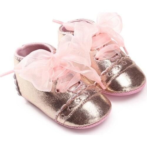 Baby Shoes Newborn Baby Girl Shoes PU Cotton Soft Bottoms Mesh Baby Girl Shoes First Walkers Fashion Prewalker