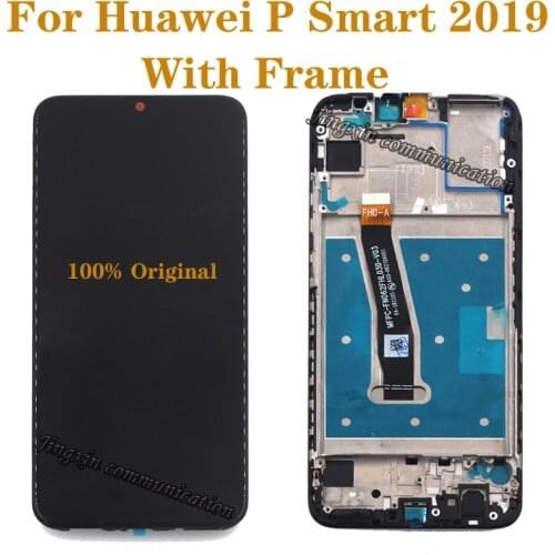 Original with frame For Huawei P Smart 2019 LCD display touch screen digitizer assembly replacement p smart (2019) repair parts
