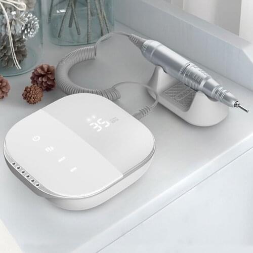 High Quality Electric Nail Drill Machine 35000 RPM Electric File HD Display Metal Manicure Pen Professional Nail Sander