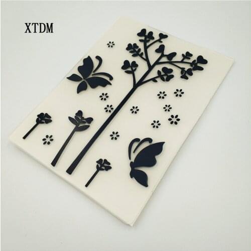 HOT plastic pansy template craft card making paper card album wedding decoration scrapbooking Embossing folders