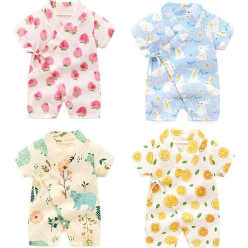 Newborn Kids Baby Boys Girls Cotton Clothes Summer Short Sleeve Breathable Romper Casual Cute lovely Outfits new born Sunsuit