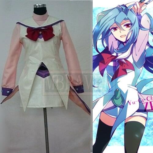 Yu-Gi-Oh ZEXAL Kamishiro Rio Rio Kastle Uniform Cosplay Costume Dress Skirt Free Shipping