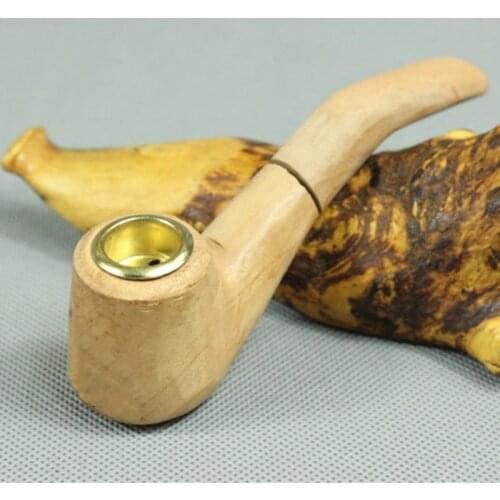 Creative Classic Small Handmade Natural Wood Pipes Smok Smoking Pipe Tobacco Pipe Smoking Accessories Mouthpiece Grinder Smoke