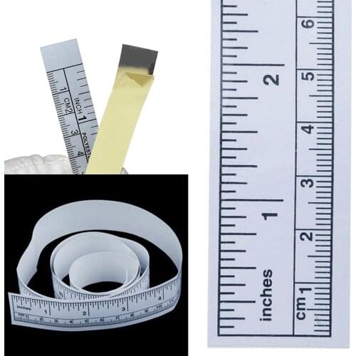 5 Pcs 90cm Paper Ruler Tape Inch Measure Tape Sewing Machine Self Adhesive Measuring Tape Ruler Sticker Home Sewing Tool
