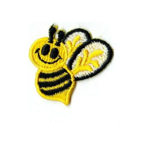 Hot! BEE SMALL IRON ON PATCH Size is about 4.5 * 4.5 cm)