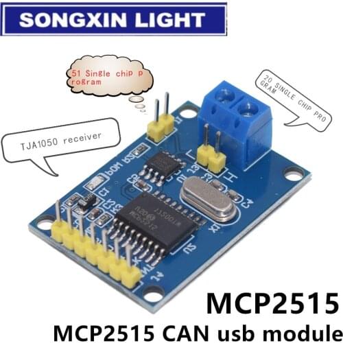 MCP2515 CAN Bus Module Board TJA1050 Receiver SPI For 51 MCU ARM Controller NEW