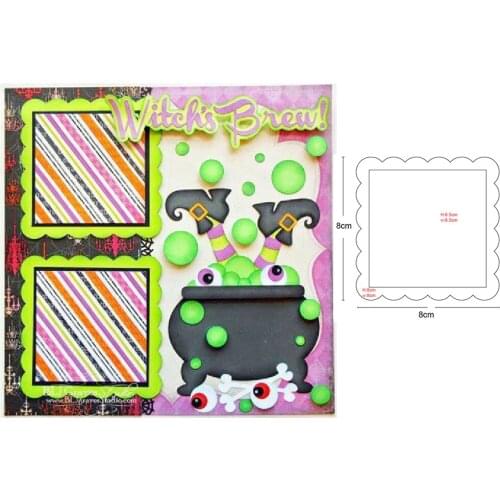 Metal cutting dies square photo frame tray 2020 new cut die mold Scrapbooking paper craft knife mould blade punch template dies