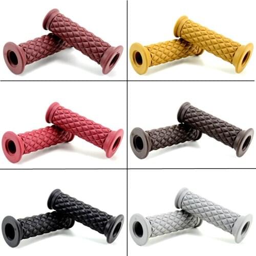 Motorcycle Grips-Non Slip Rubber Bar End Thruster Grip Motorcycle Comfort Hand Handlebar Grip Thruster Grip