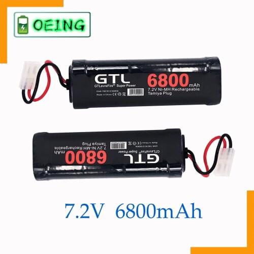 NEWEST Original 7.2V Battery 6800mah NiMH Batteries Pack For RC Car Truck Buggy Boat Tank Ni-Mh Baterias gray supper power