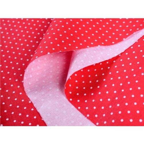 New arrivals red cloth mini dot 100cmx160cm/piece 100% cotton fabric tilda for baby home textile sewing quilting patchwork