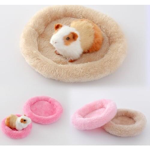 5 Colors Hamster Nest Pad Velvet Warm Pet Nest Arctic Cotton Cushion Hamster Hedgehog Chinchilla Rabbit Pet Bed Pet Supplies
