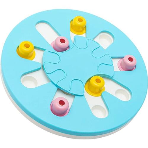 Increase IQ Dog Puzzle Toys Slow Dispensing Feeder Pet Cat Puppy Training Feeding Interactive Games Food Dispenser Small Dog Toy