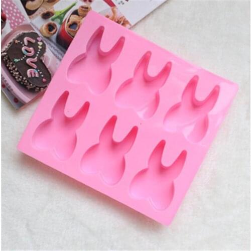 3D Silicone Cake Mold DIY Geometry Stereo Teeth Mold Chocolate Candy Baking Accessories Cake Decoration Tools 6 Holes