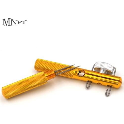 MNFT 1Set Aluminum Alloy Fishing Hook Line Knotting Tier Tool Hooks Loop Making Tie Device Fishook Decoupling Remover