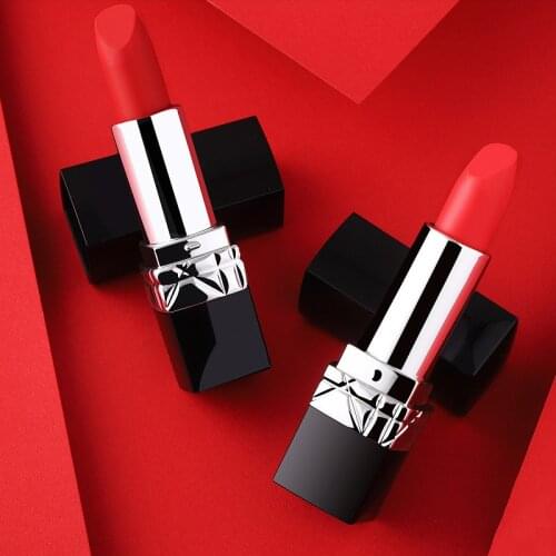 Moisturizing Matte Lipstick Lipstick Moisturizing Lip Balm Female Cosmetics Make-Up Shiny Lipstick Cosmetics Beauty