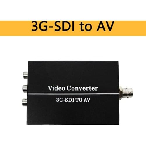 3G HD SDI to AV Converter BNC to RCA Adapter Audio Scaler Up to 1080P Support LPCM 2.0 for TV