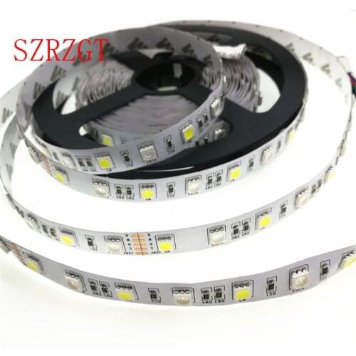 1 Roll 5M Waterproof 12V LED Strip Light 5050 RGB RGBW RGBWW pink Blue Red Green Diode Tape LED Lamp Home Holiday Decoration