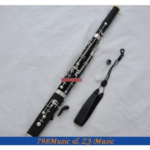 High Grade Bakelite Eb Bassoon cupronickel bocals Silver key New instrument Case