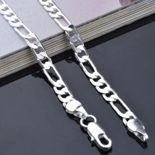 2021 Fashion Women 4MM Silver plated chain necklace Snake Chain necklace Choker Necklace Jewelry Gift