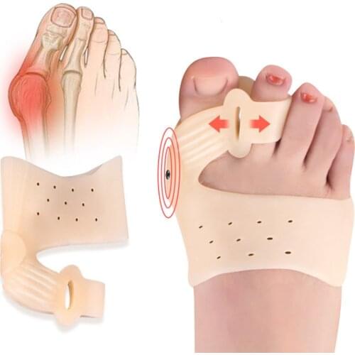 1 Pair Toe Separator Thumb Hallux Valgus Corrector Bunion Bone Ectropion Thumb Adjuster Toe Corrector Valgus Foot Care