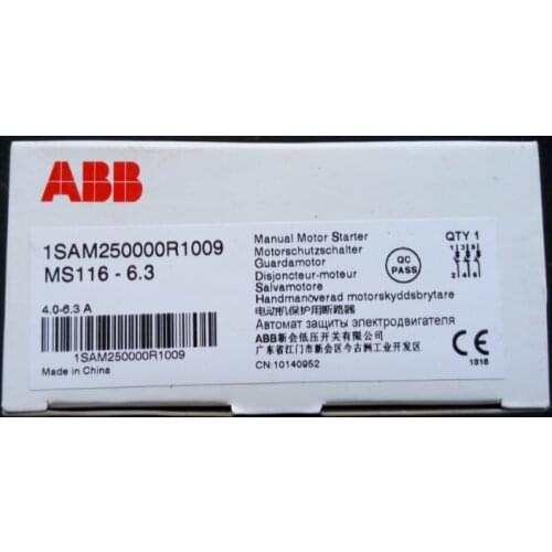 1PCS NEW ABB MS116-6.3 free shipping